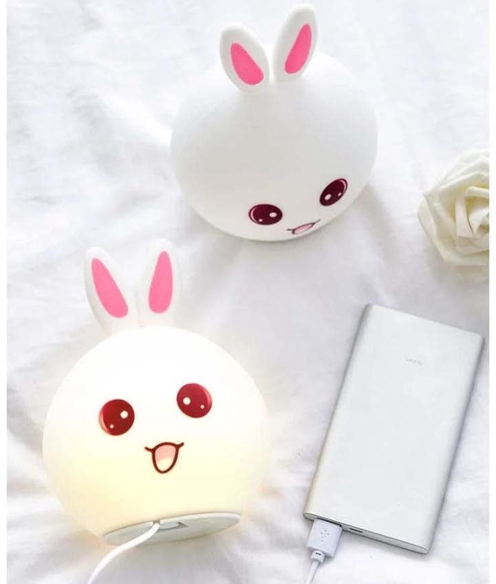 Silicone Rabbit Lamp, Cute Kids Night Light Lamp, Rabbit Lamp For Room Decoration, Cute Warm Night Light Silicone Rabbit Lamp, Cute Kids Night Light Lamp, Rabbit Lamp For Room Decoration, Cute Warm Night Light